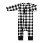 Bestaroo Black & White Plaid Romper - 