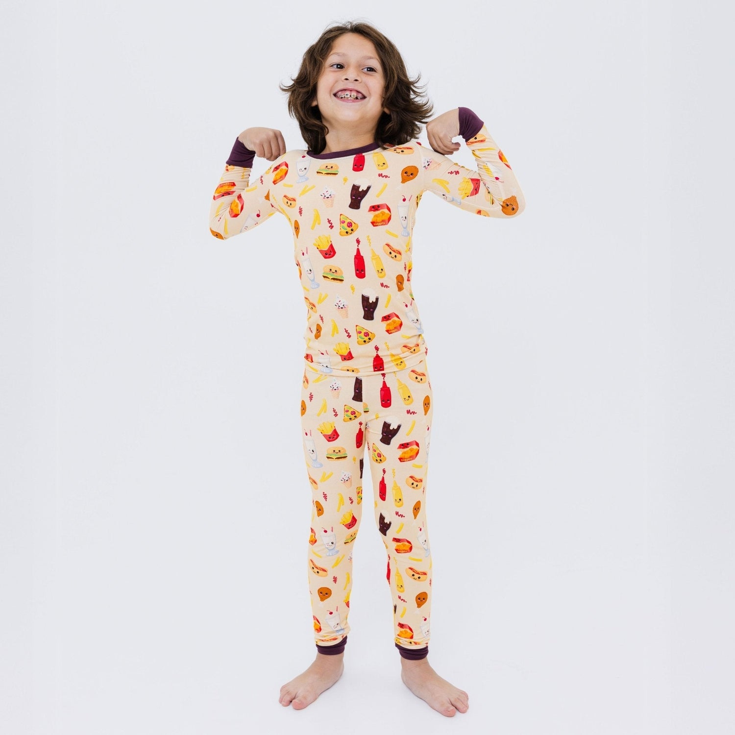 Bam & Stitch Blissful Bites Long Sleeve Pajamas - 