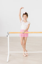 Mila & Rose ® Blooming Beauty Short Sleeve Twirl Ballet Leotard For Girls - 