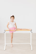 Mila & Rose ® Blooming Beauty Short Sleeve Twirl Ballet Leotard For Girls - 