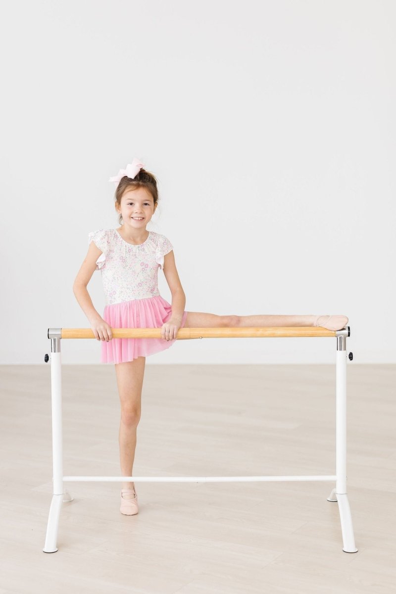 Mila & Rose ® Blooming Beauty Short Sleeve Twirl Ballet Leotard For Girls - 