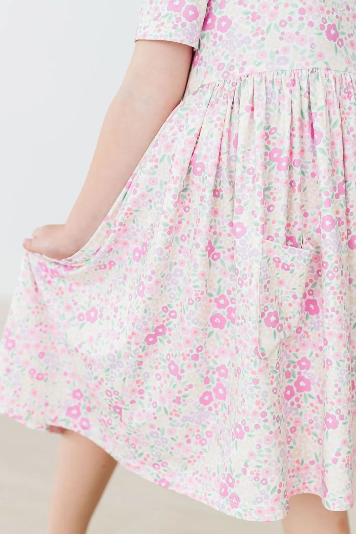 Mila & Rose ® Blooming Beauty S/S Pocket Twirl Dress - 
