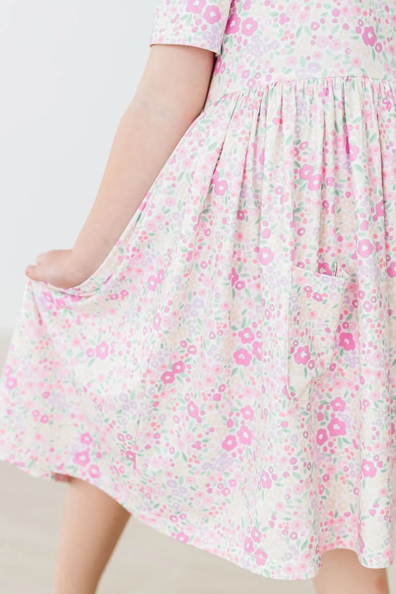 Mila & Rose ® Blooming Beauty S/S Pocket Twirl Dress - 