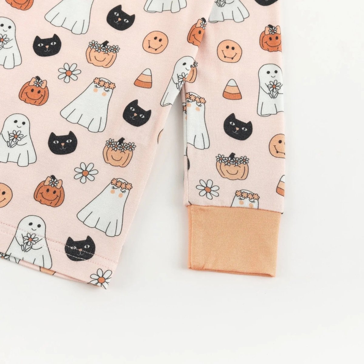 Dreamlet Blossom and Boo Bamboo Viscose Long Sleeve Pajama Set - Everetts Place Boutique - 