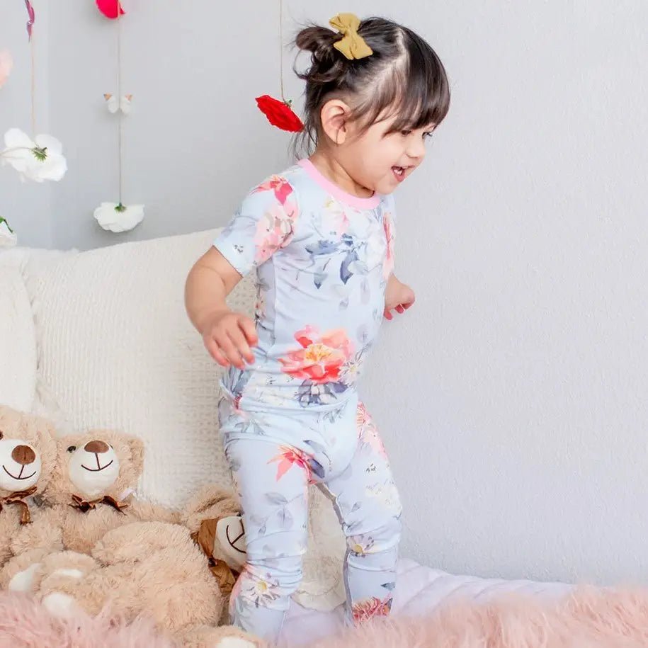 Blossom Snooze S/S Pajama - Sleeve, Baby & Toddler Clothing, Textile, Pink, Child | Everetts Place