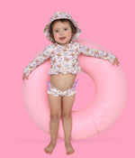 DREAM BIG LITTLE CO BLOSSOMIN’ BUTTERFLY DREAM 2 - PIECE RASH GUARD RUFFLE SWIM SUITEveretts Place