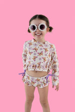 DREAM BIG LITTLE CO BLOSSOMIN’ BUTTERFLY DREAM 2 - PIECE RASH GUARD RUFFLE SWIM SUITEveretts Place