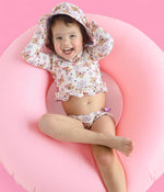 DREAM BIG LITTLE CO BLOSSOMIN’ BUTTERFLY DREAM 2 - PIECE RASH GUARD RUFFLE SWIM SUITEveretts Place