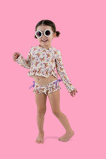 DREAM BIG LITTLE CO BLOSSOMIN’ BUTTERFLY DREAM 2 - PIECE RASH GUARD RUFFLE SWIM SUITEveretts Place