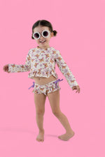 DREAM BIG LITTLE CO BLOSSOMIN’ BUTTERFLY DREAM 2 - PIECE RASH GUARD RUFFLE SWIM SUITEveretts Place