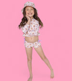 DREAM BIG LITTLE CO BLOSSOMIN’ BUTTERFLY DREAM 2 - PIECE RASH GUARD RUFFLE SWIM SUITEveretts Place