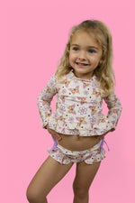 DREAM BIG LITTLE CO BLOSSOMIN’ BUTTERFLY DREAM 2 - PIECE RASH GUARD RUFFLE SWIM SUITEveretts Place