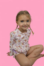 DREAM BIG LITTLE CO BLOSSOMIN’ BUTTERFLY DREAM 2 - PIECE RASH GUARD RUFFLE SWIM SUITEveretts Place
