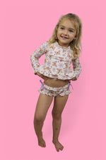 DREAM BIG LITTLE CO BLOSSOMIN’ BUTTERFLY DREAM 2 - PIECE RASH GUARD RUFFLE SWIM SUITEveretts Place