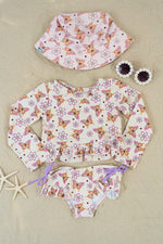 DREAM BIG LITTLE CO BLOSSOMIN’ BUTTERFLY DREAM 2 - PIECE RASH GUARD RUFFLE SWIM SUITEveretts Place
