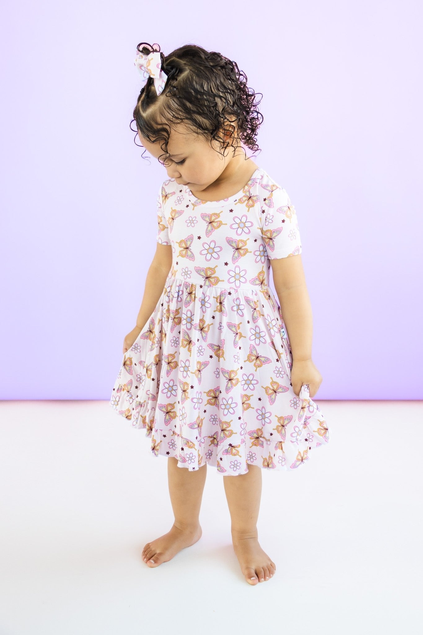 DREAM BIG LITTLE CO BLOSSOMIN' BUTTERFLY DREAM RUFFLE DRESSEveretts Place