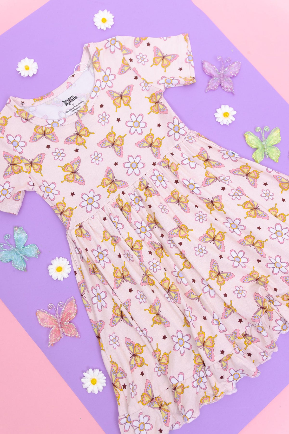DREAM BIG LITTLE CO BLOSSOMIN' BUTTERFLY DREAM RUFFLE DRESSEveretts Place