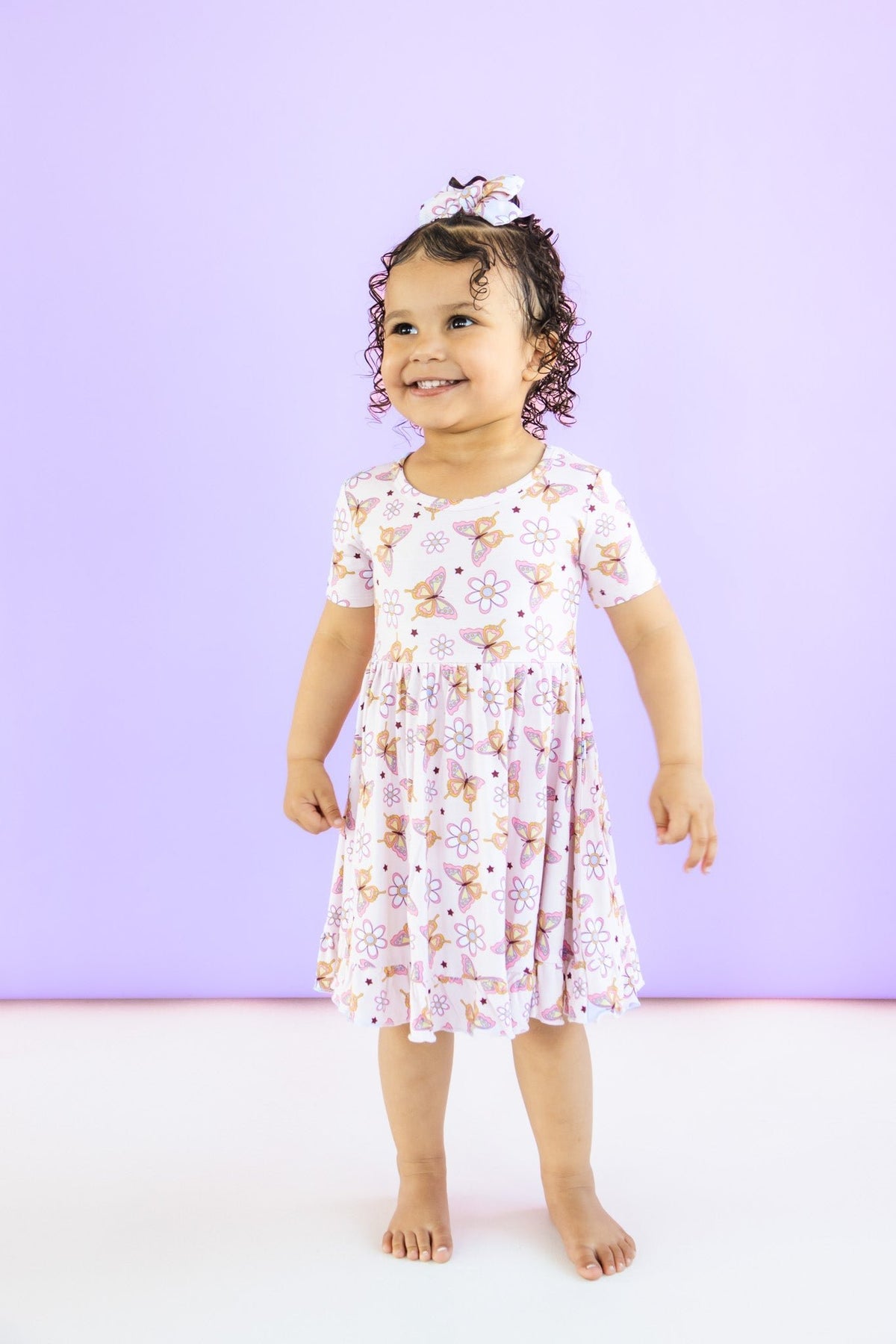 DREAM BIG LITTLE CO BLOSSOMIN' BUTTERFLY DREAM RUFFLE DRESSEveretts Place