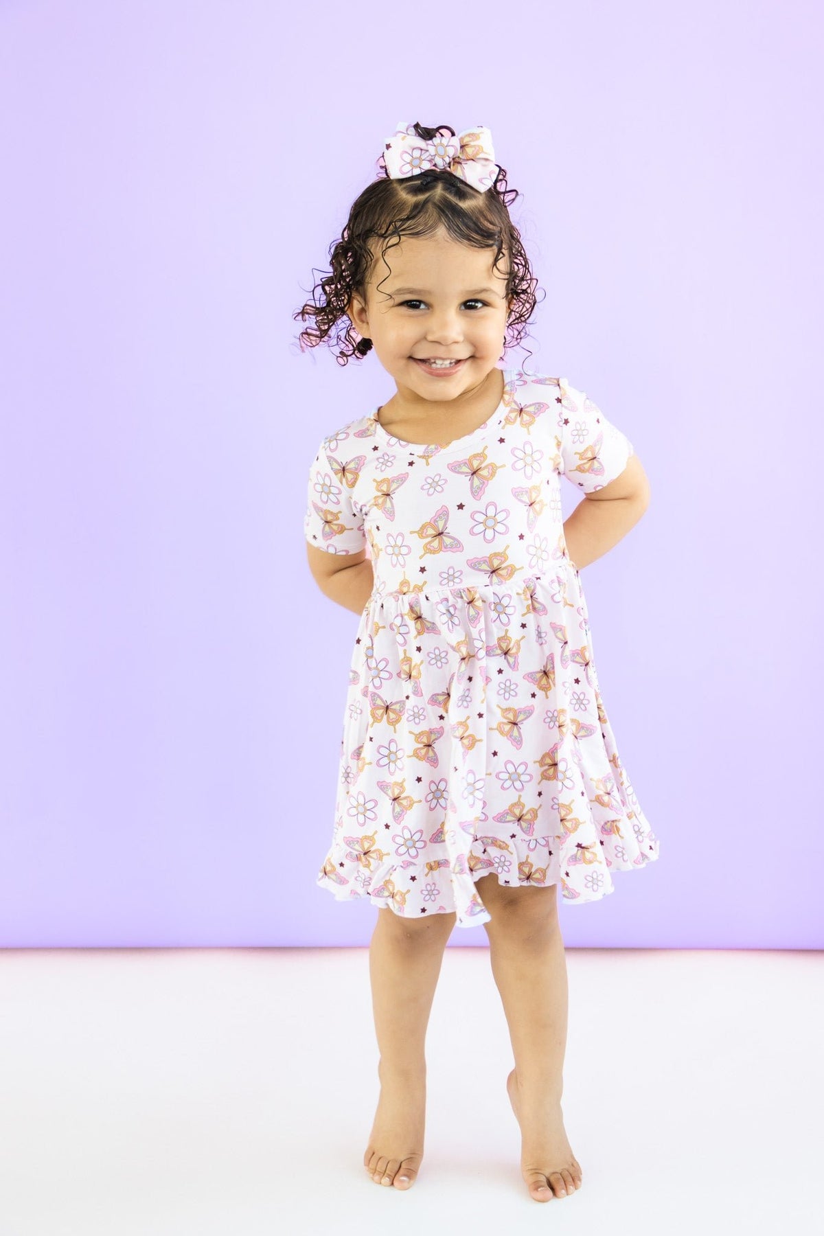 DREAM BIG LITTLE CO BLOSSOMIN' BUTTERFLY DREAM RUFFLE DRESSEveretts Place