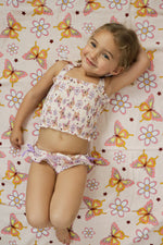 DREAM BIG LITTLE CO BLOSSOMIN’ BUTTERFLY DREAM SMOCKED TANKINI TWO PIECE SWIM SUITEveretts Place