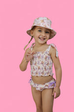 DREAM BIG LITTLE CO BLOSSOMIN’ BUTTERFLY DREAM SMOCKED TANKINI TWO PIECE SWIM SUITEveretts Place