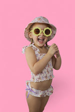 DREAM BIG LITTLE CO BLOSSOMIN’ BUTTERFLY DREAM SMOCKED TANKINI TWO PIECE SWIM SUITEveretts Place