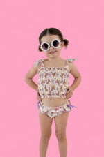 DREAM BIG LITTLE CO BLOSSOMIN’ BUTTERFLY DREAM SMOCKED TANKINI TWO PIECE SWIM SUITEveretts Place