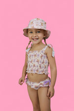 DREAM BIG LITTLE CO BLOSSOMIN’ BUTTERFLY DREAM SMOCKED TANKINI TWO PIECE SWIM SUITEveretts Place