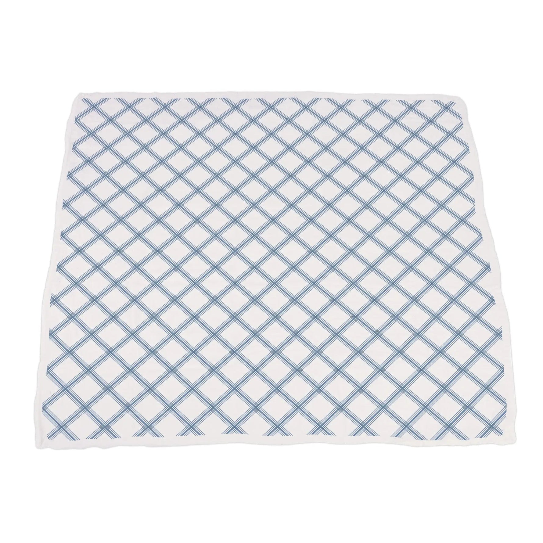 Newcastle Classics Blue and Red Fire Trucks and Buffalo Check Plaid Newcastle Blanket - 