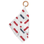 Newcastle Classics Blue and Red Fire Trucks Teether with Removable Wood Ring for Infants - Baby & Toddler > Baby Health > Pacifiers & Teethers > Teethers