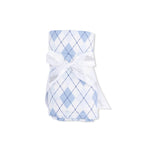 Angel Dear Blue Argyle - Swaddle Blanket - 