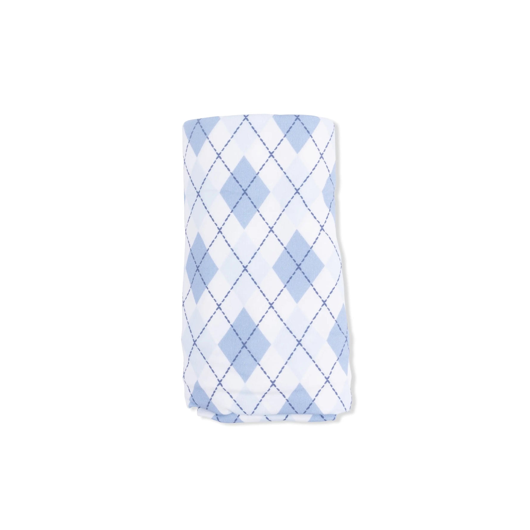 Angel Dear Blue Argyle - Swaddle Blanket - 