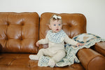 Mebie Baby Blue Blossom Muslin Bib - 