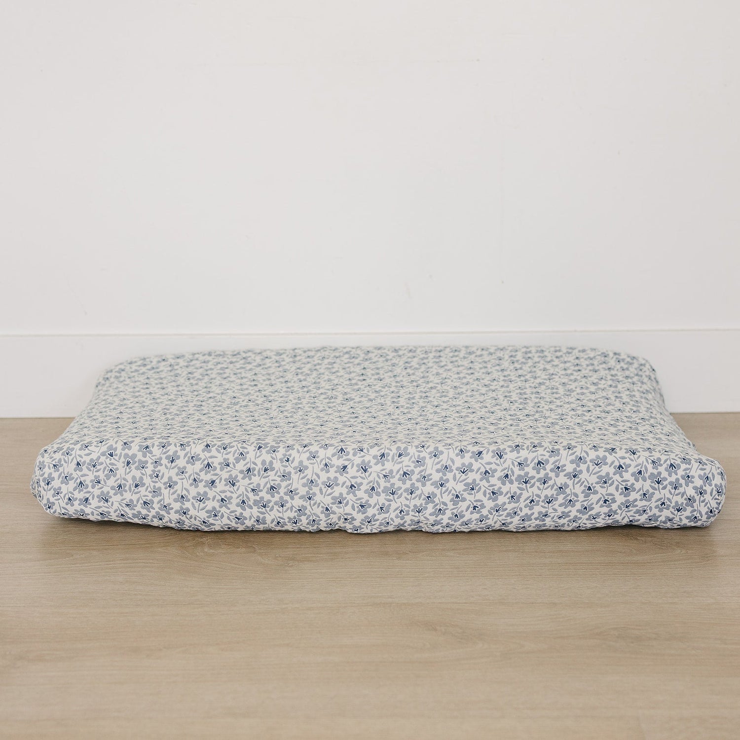 Mebie Baby Blue Blossom Muslin Changing Pad Cover by Mebie Baby - 