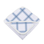 Newcastle Classics Blue Buffalo Check Plaid Hooded Towel and Washcloth Set - 