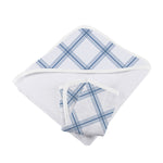 Newcastle Classics Blue Buffalo Check Plaid Hooded Towel Set with Soft Cotton for Kids - Everetts Place Boutique -