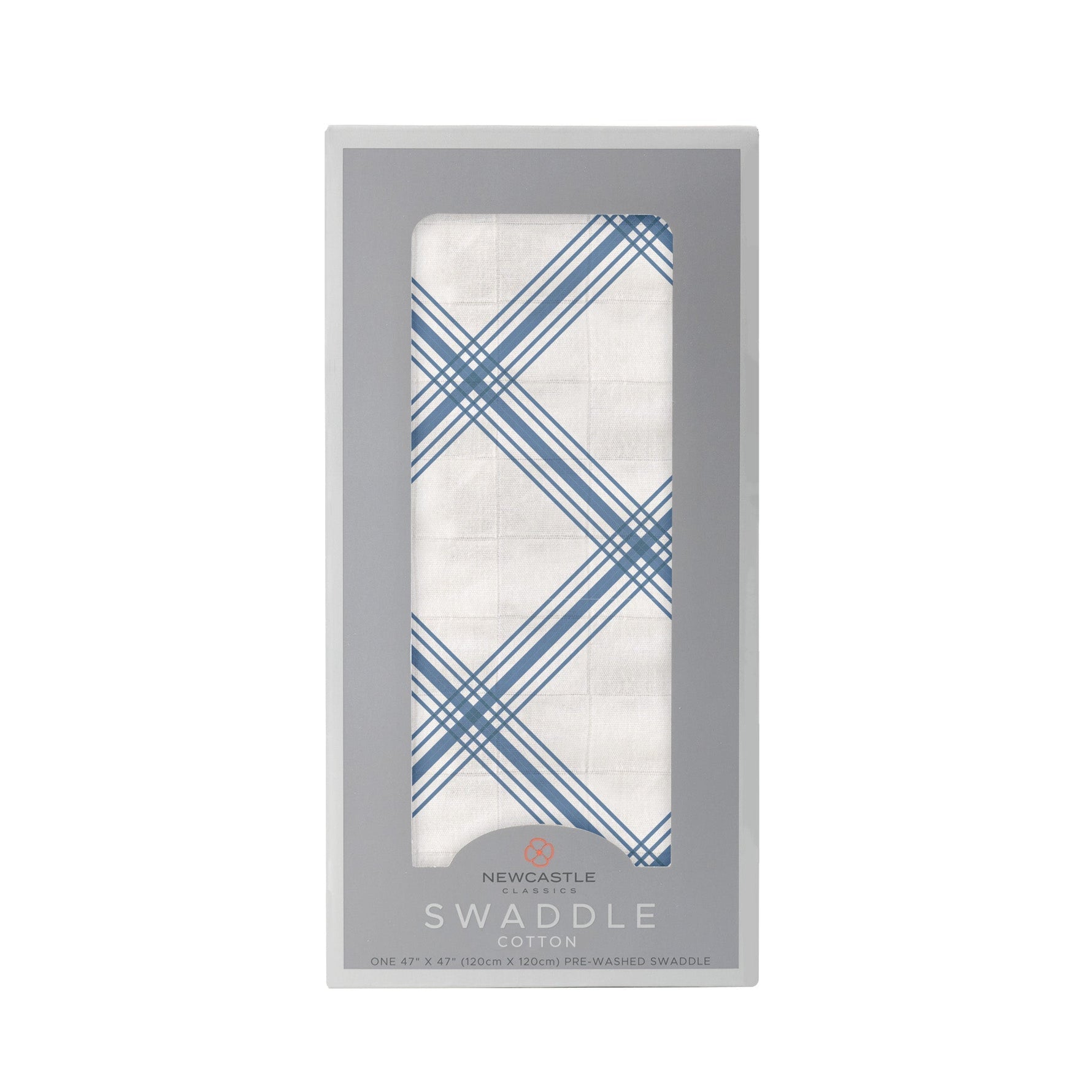 Newcastle Classics Blue Buffalo Check Plaid Swaddle