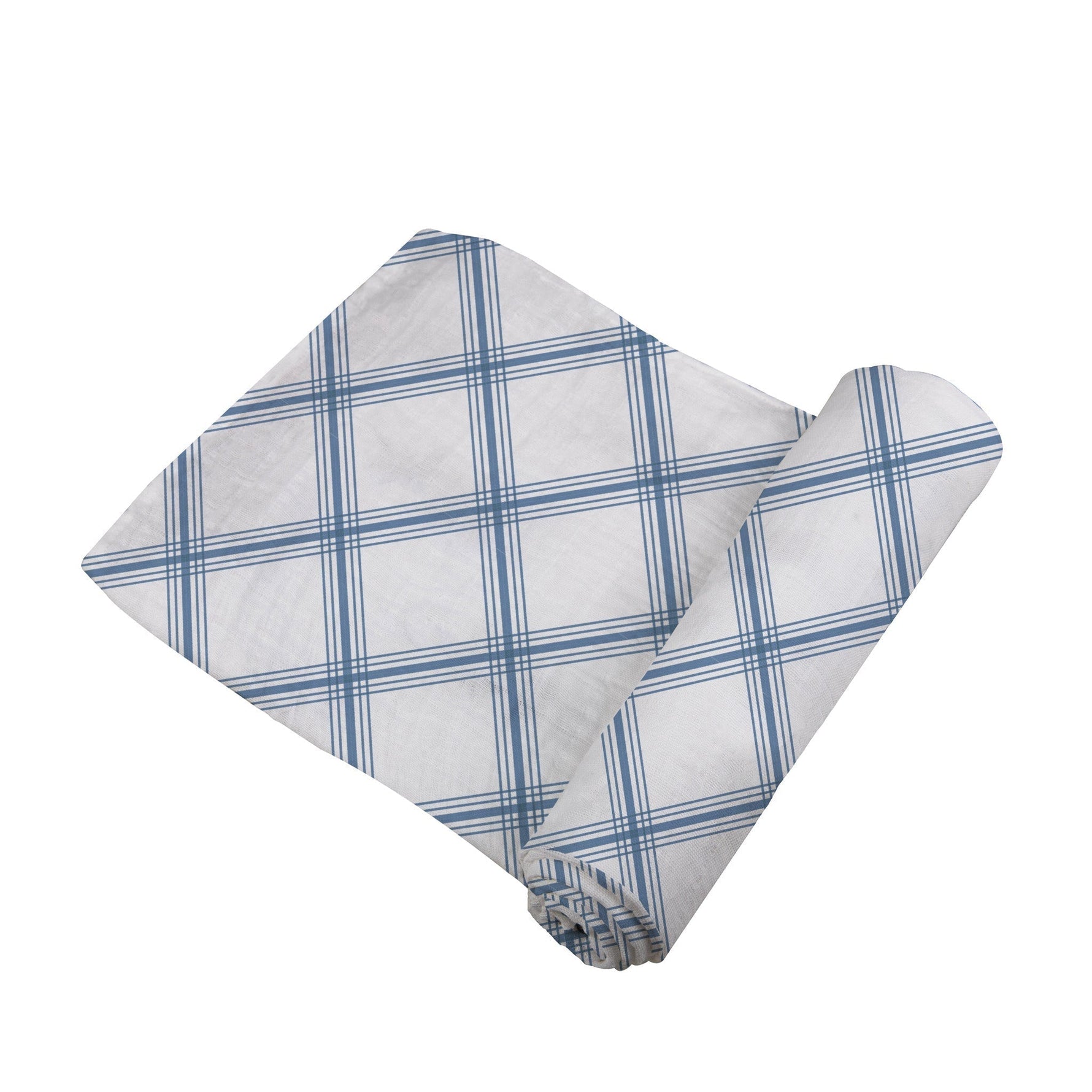 Newcastle Classics Blue Buffalo Check Plaid Swaddle