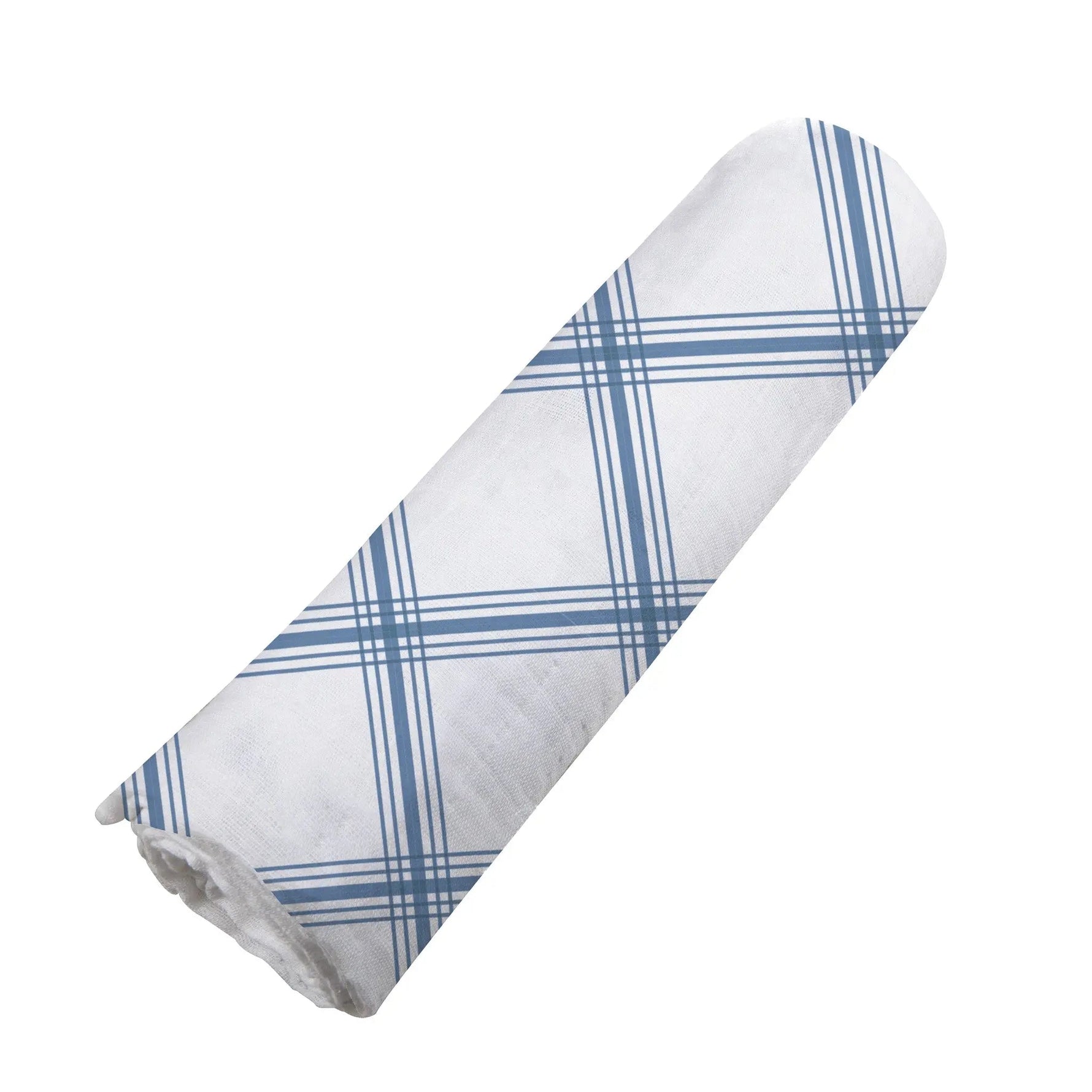 Newcastle Classics Blue Buffalo Check Plaid Swaddle - 