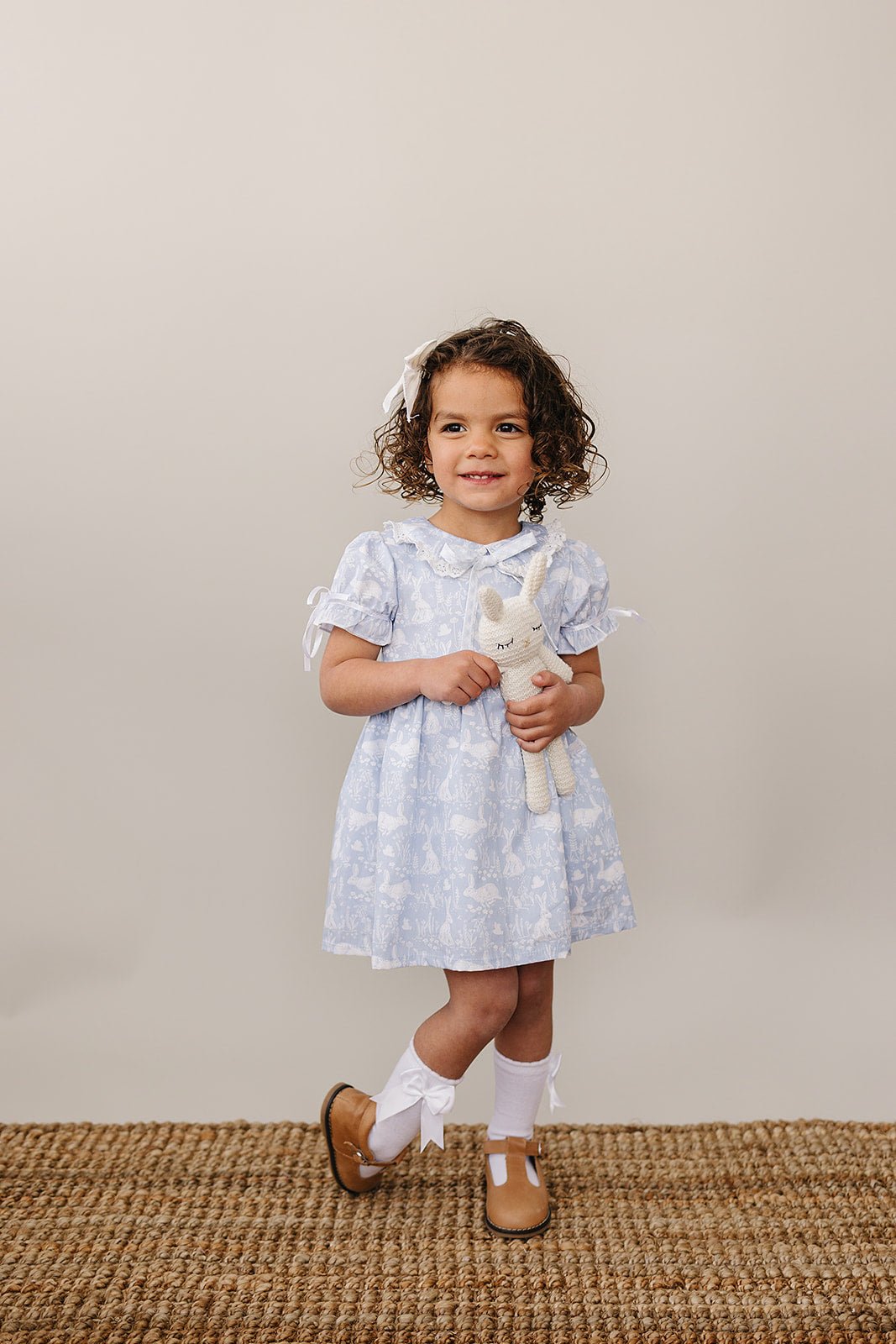 Mebie Baby Blue Bunny Dress - 