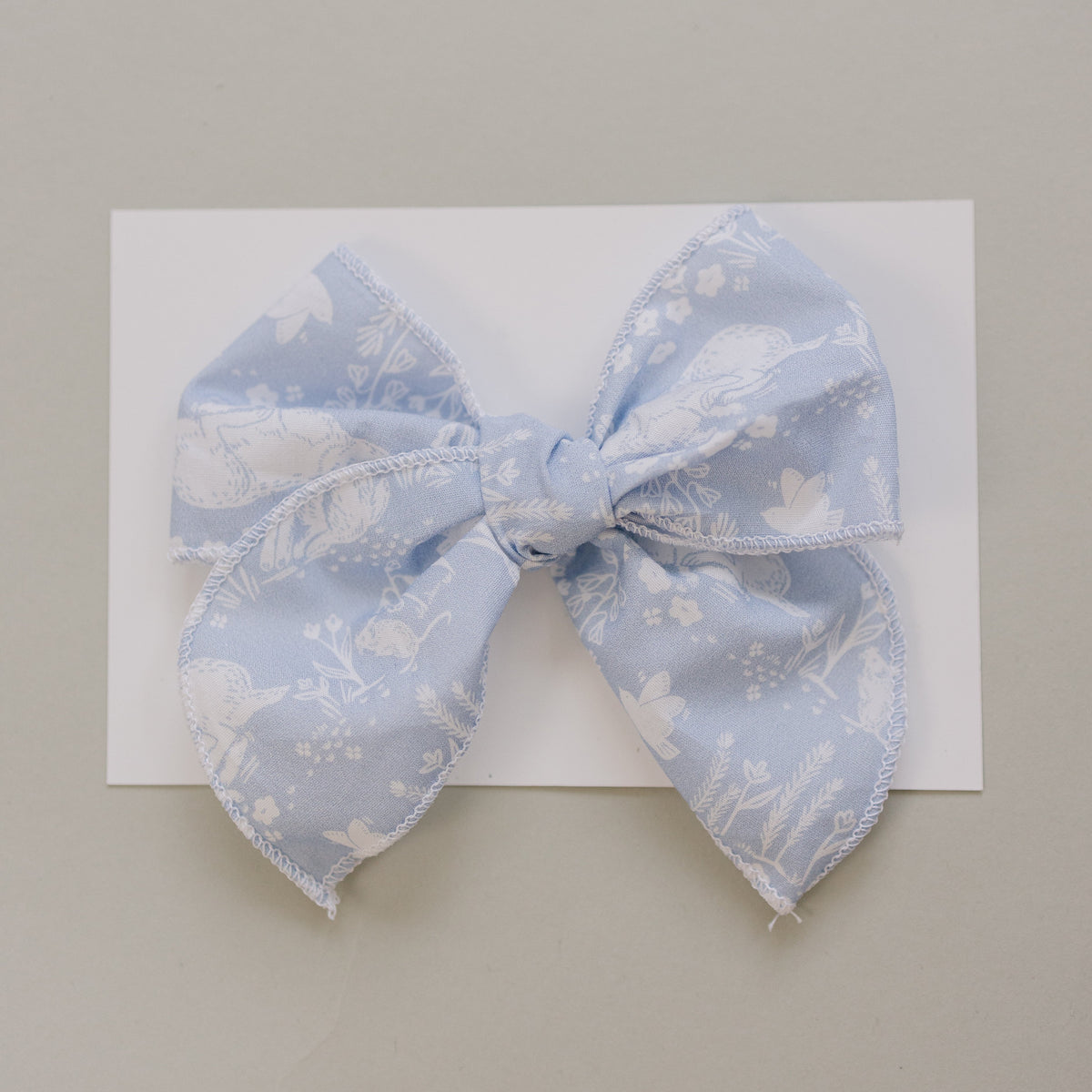 Mebie Baby Blue Bunny Hair Bows - 