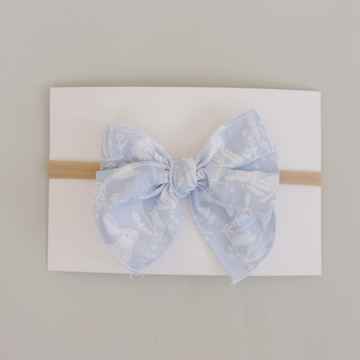 Mebie Baby Blue Bunny Hair Bows - 