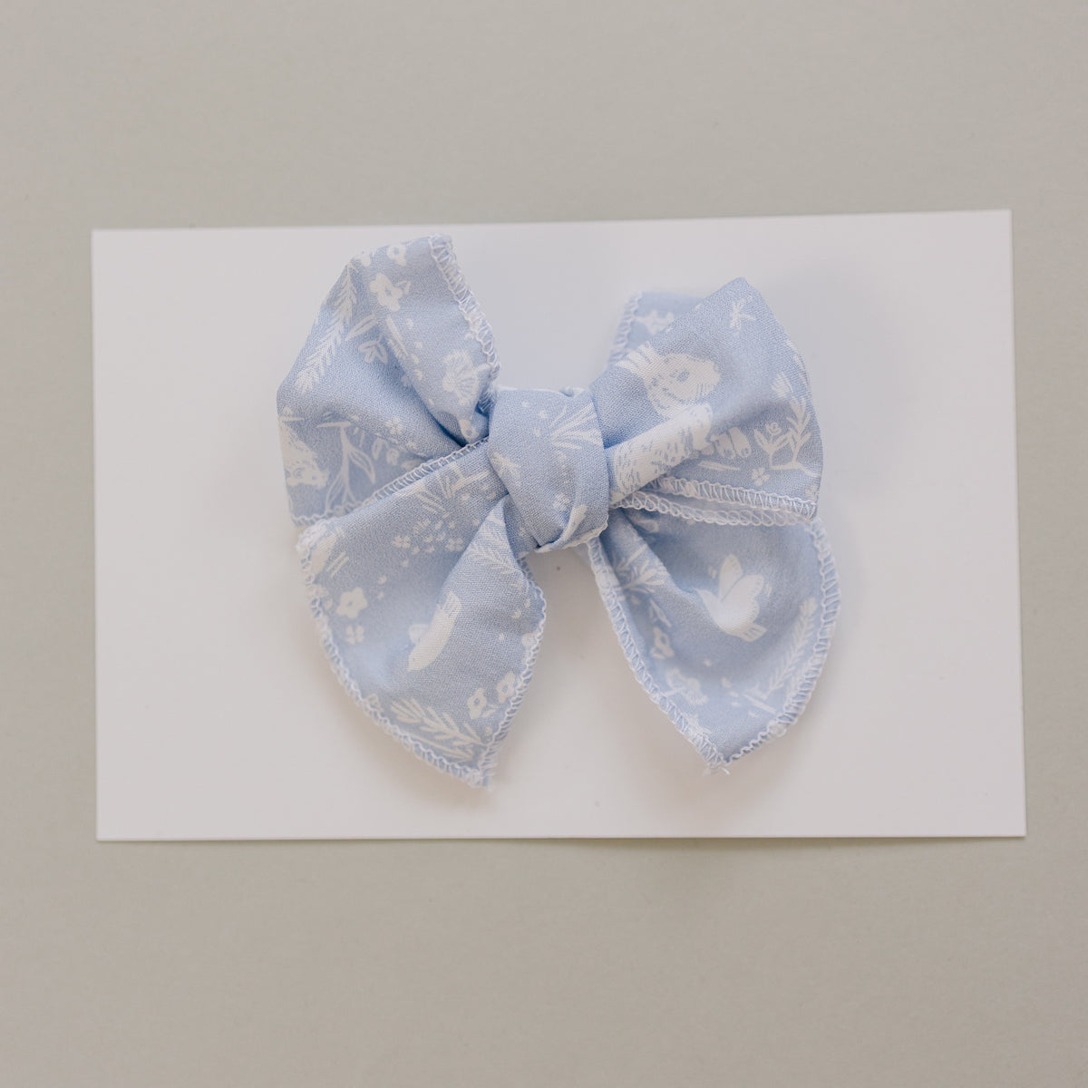 Mebie Baby Blue Bunny Hair Bows - 