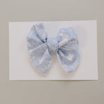 Mebie Baby Blue Bunny Hair Bows - 