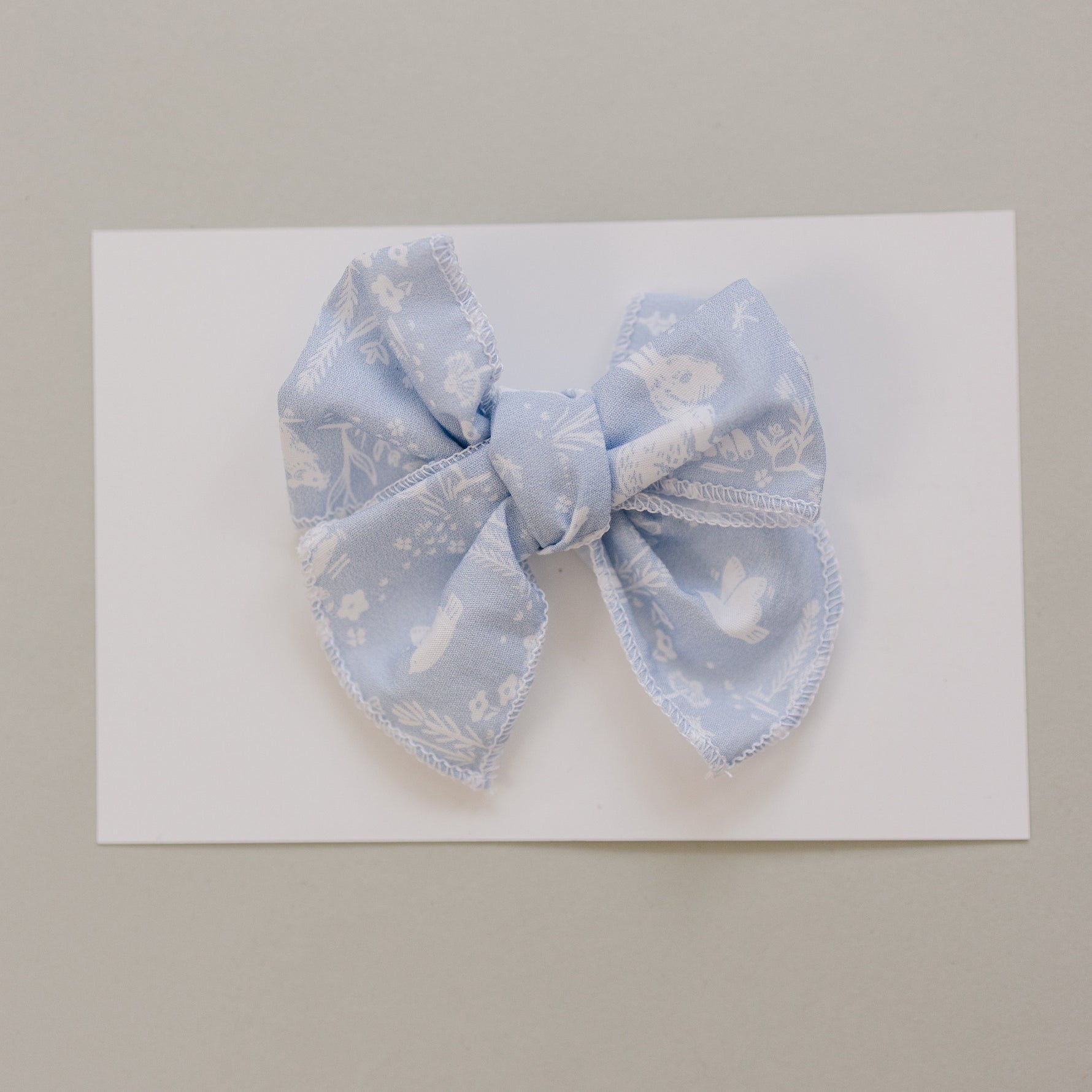 Mebie Baby Blue Bunny Hair Bows - 