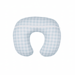 Little Mae & Co Blue Checkered Ruffle Nursing Pillow Cover - 