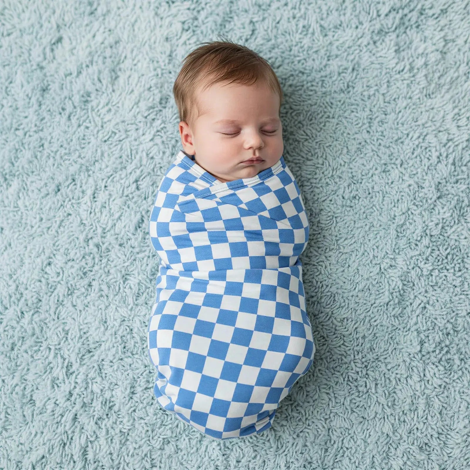 Bestaroo Blue Checks Swaddle - 