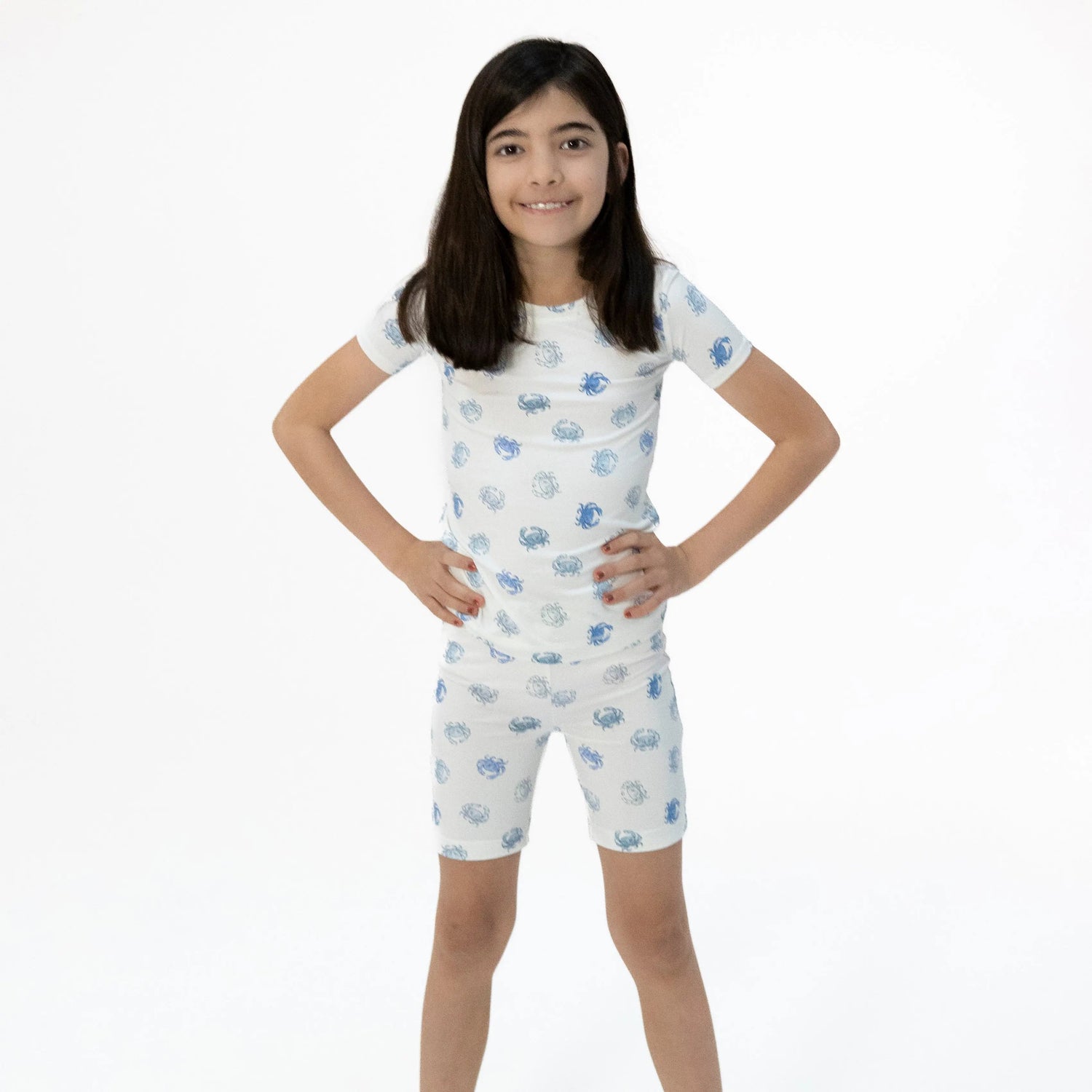 Angel Dear Blue Crabs - Loungewear Short Set - 