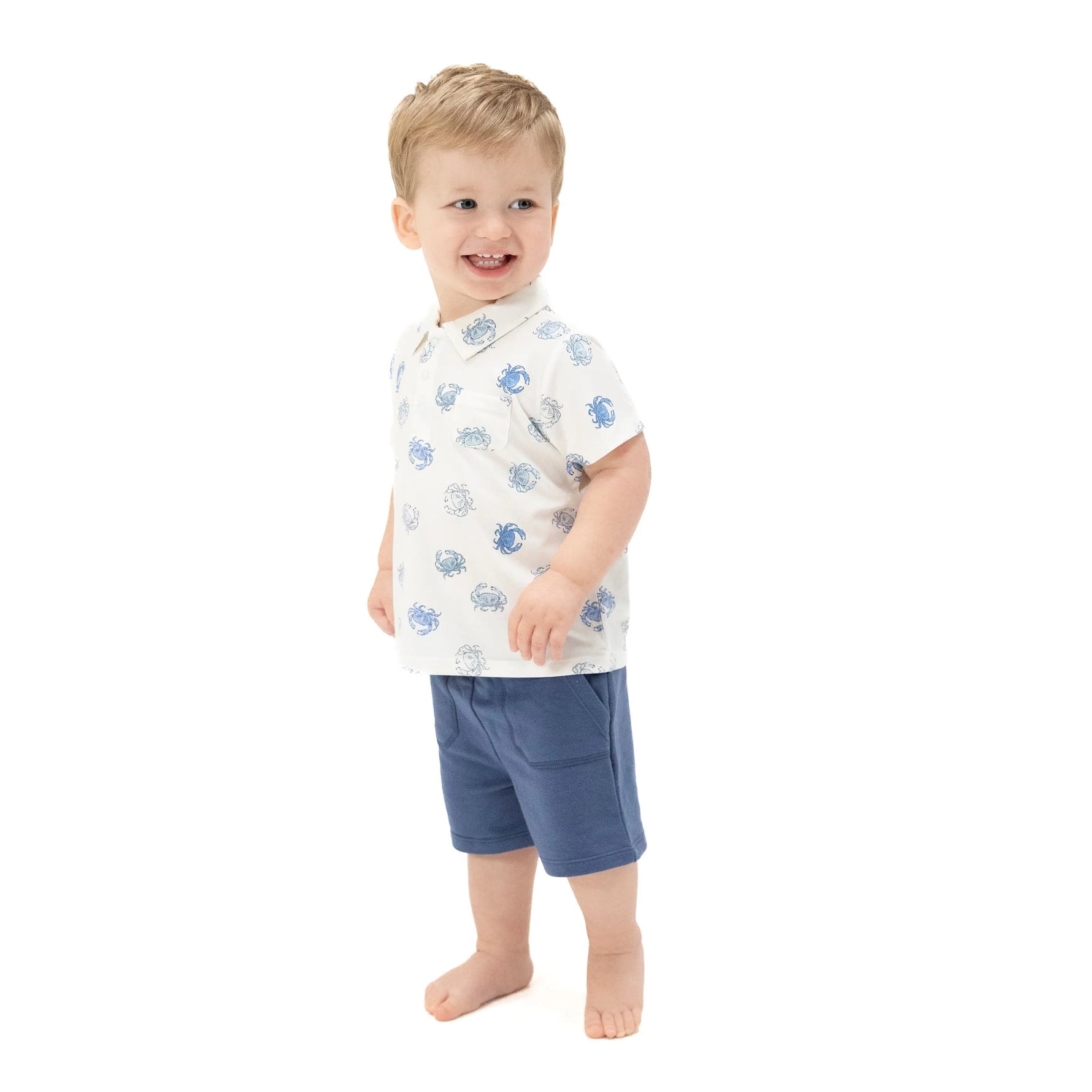 Angel Dear Blue Crabs - Polo with Everyday Short - 