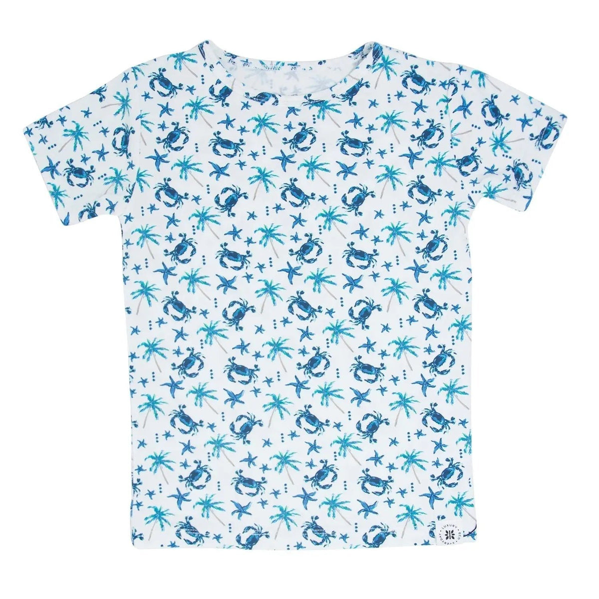 Sweet Bamboo Blue Crabs Summer Pajama Set - 